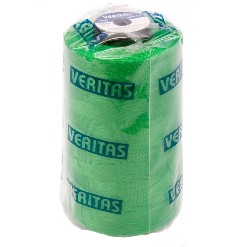 Нитки швейные 100% PE 40/2 цв S-151 зеленый (боб 5000ярдов) VERITAS2