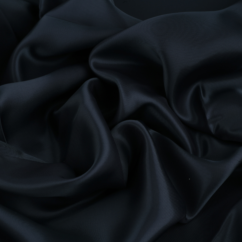 Ткань подкладочная Поливискоза Twill, 86гр/м2, 52пэ/48вкс, 140см, ПВП, синий темный/S168, (50м) KS3