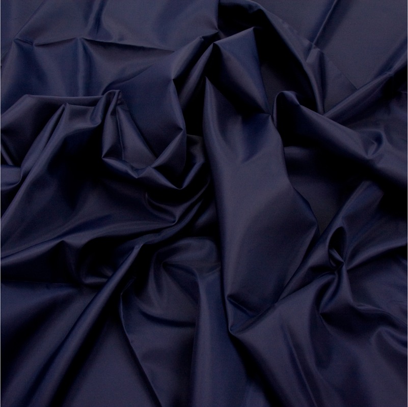 Ткань подкладочная 190T 56гр/м2, 100пэ, 150см, антистатик, синий чернильный/S147, (50м) KS1