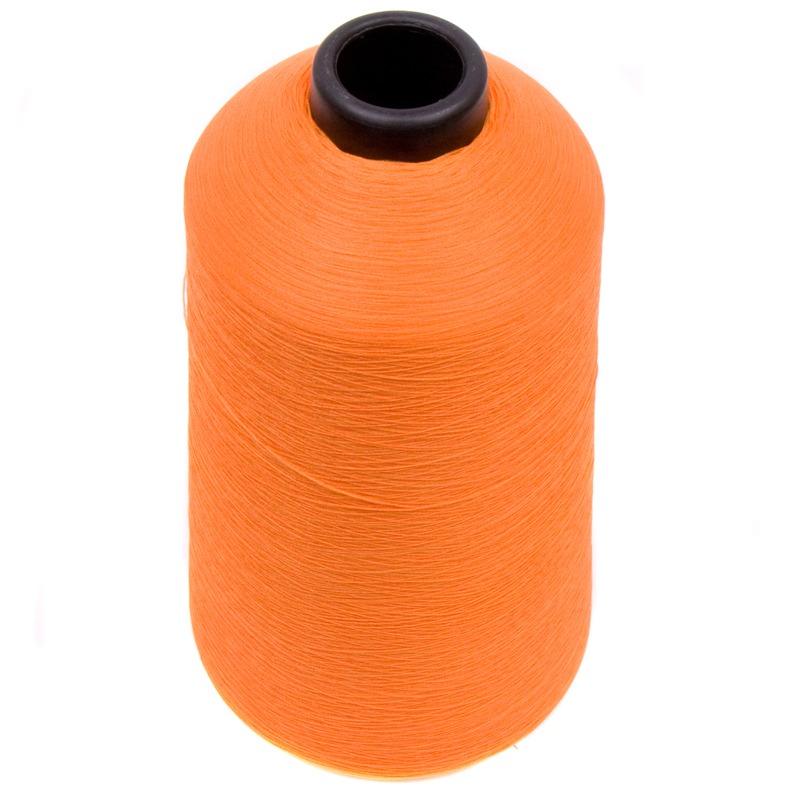 Нитки текстурированные круч 100% PE 150D/1 цв S-849 оранжевый (боб 15000ярд) VERITAS2