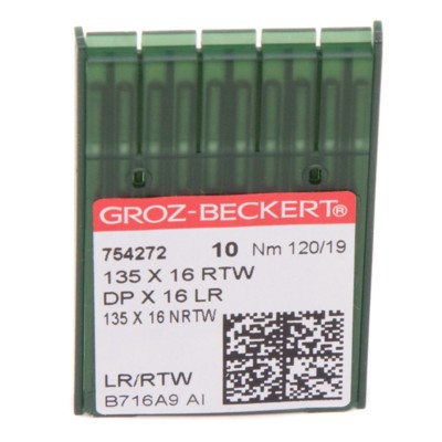 Иглы GROZ-BECKERT DPx16 LR (135x16) №120/19 (уп.10шт.) (0)