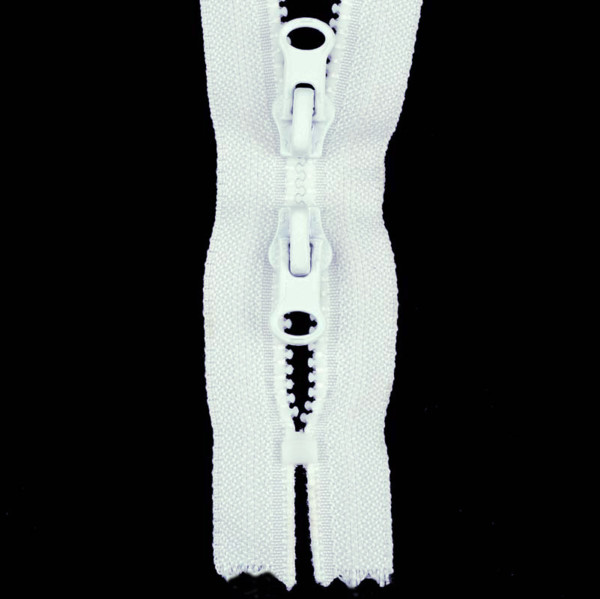 Молния трактор №3 нераз двухзамк R-вид 50см S-501 белая SBS0